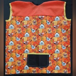 Kids Animal Print Apron - Orange and Black